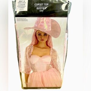 Brand New Unopened Package, Small / Medium Pink Corset Top, Princess, Ballerina